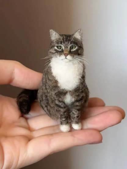 🔥Limited Time 49% OFF - 🐱💖 Mini Felted Wool Cat