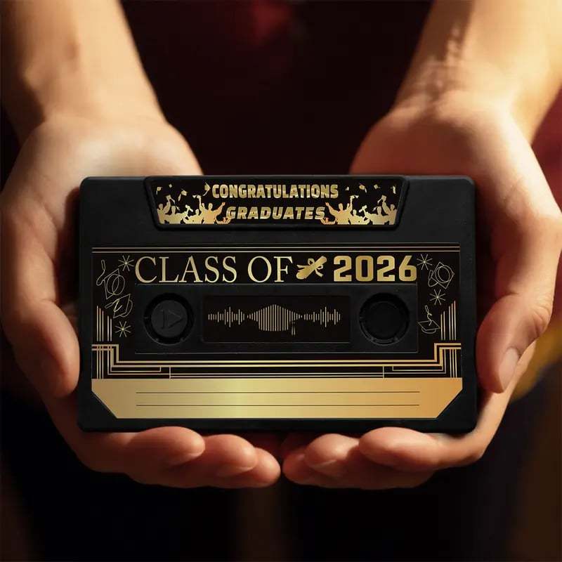 🔥Hot Sale 49% off🌟📼 Class of 2026 Custom Voice Guestbook Anniversary Gift