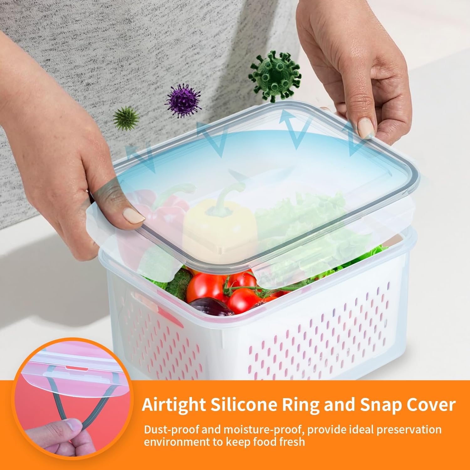 🔥Limited-time Offer: 50% OFF🥗 4-in-1 Produce Saver Container