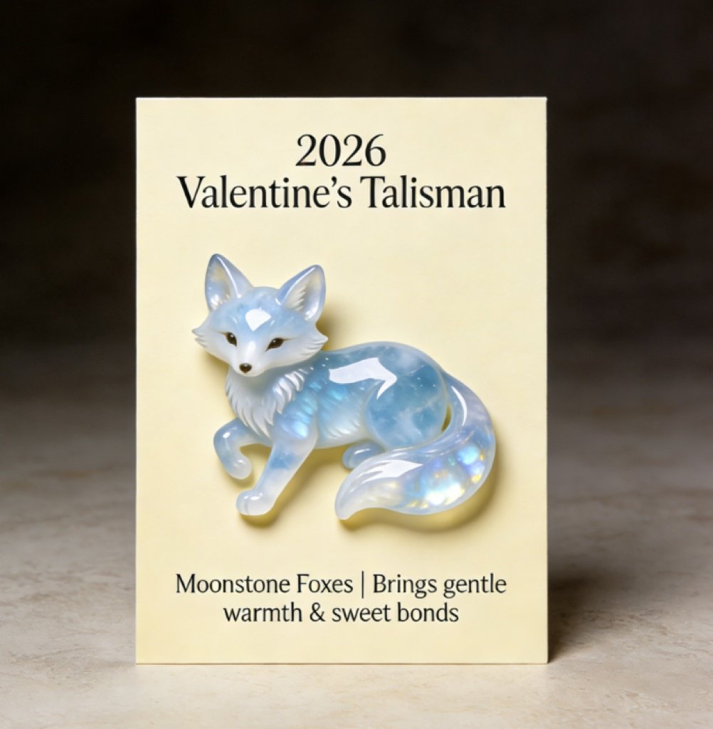 🎁Valentine's Day Surprise 49% OFF🔥🦊 2026 Valentine's Talisman: Moonstone Fox — Symbol of Gentle Warmth & Sweet Bonds💎
