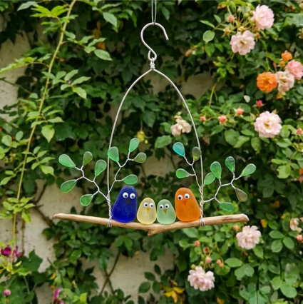 🌈Seaglass Rainbow Birds
