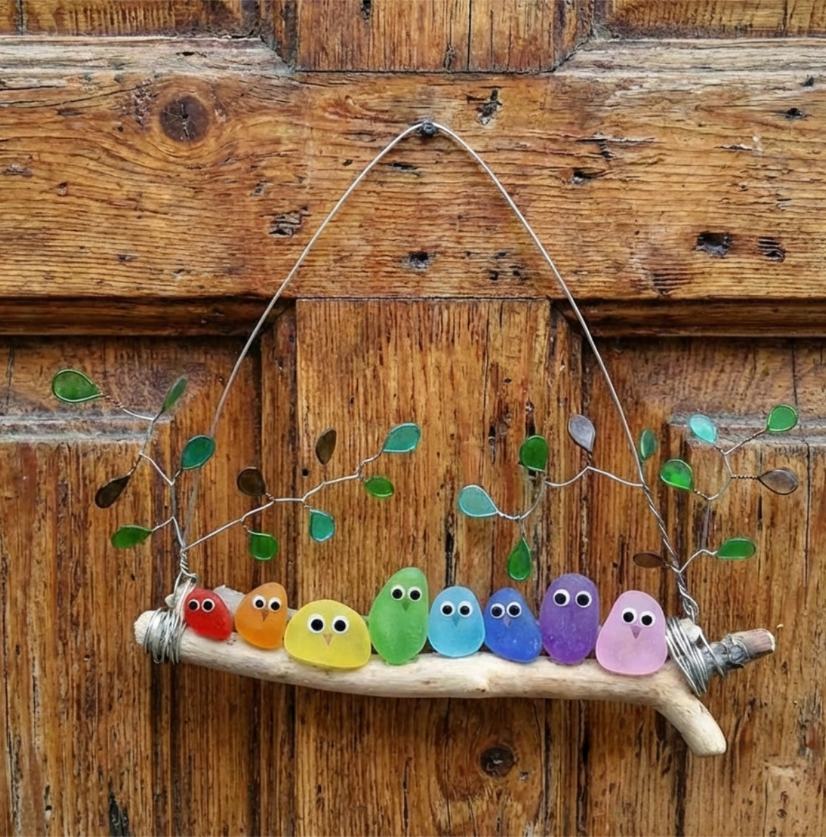 🌈Seaglass Rainbow Birds