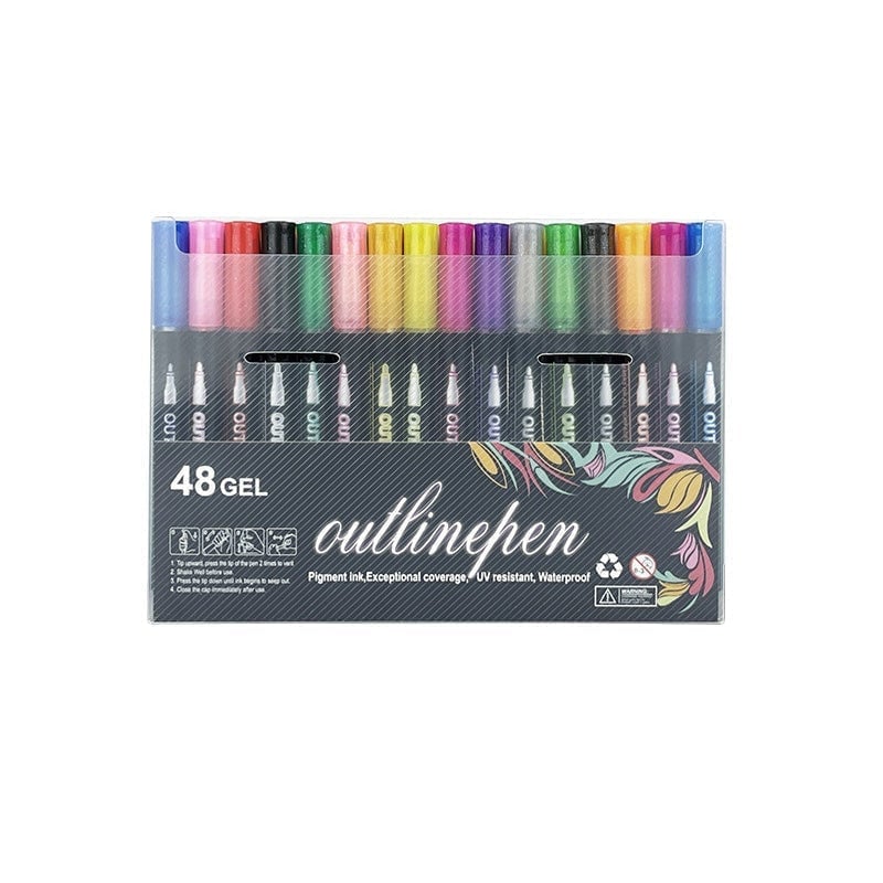 🔥Dreamy Sparkle Dual-Line Contour Pen