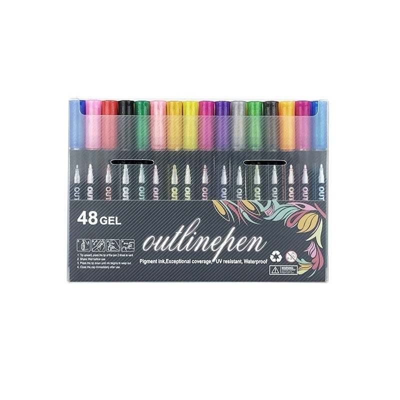 🔥Dreamy Sparkle Dual-Line Contour Pen