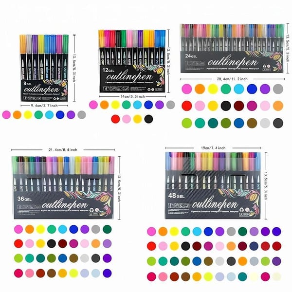🔥Dreamy Sparkle Dual-Line Contour Pen