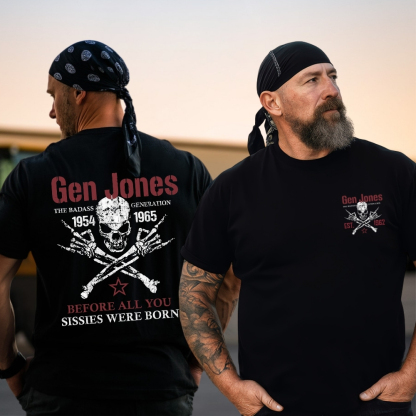 Gen Jones The Badass Generation 1954-1965 Skull Graphic T-Shirt