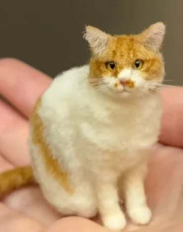 🔥Limited Time 49% OFF - 🐱💖 Mini Felted Wool Cat