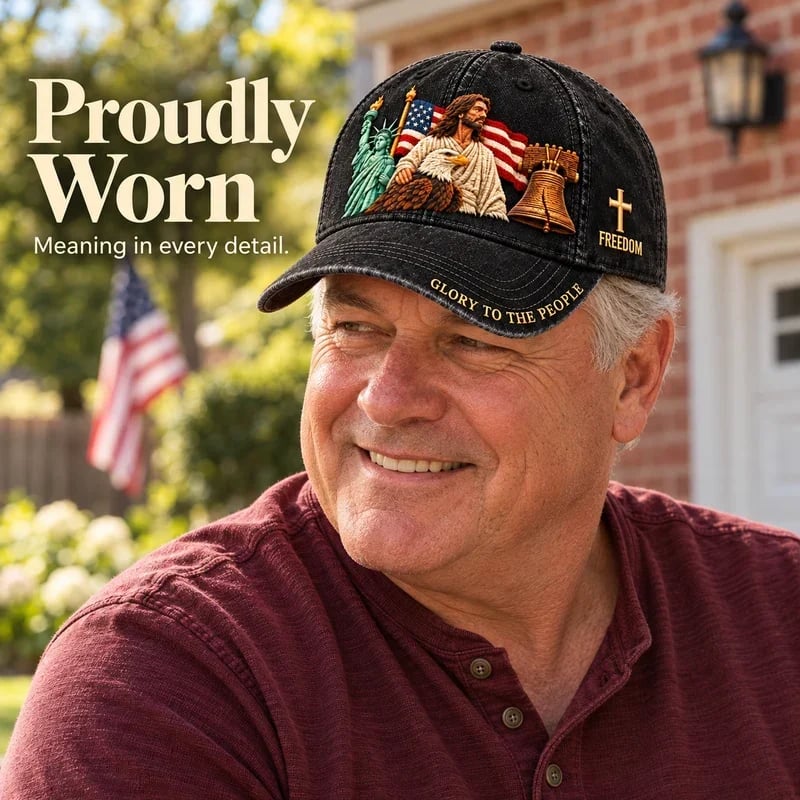 Older man in a burgundy shirt wearing the cap outdoors