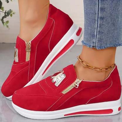 🔥49% OFF🔥Women’s Comfort Zip Slip-On Sneakers – Lightweight, Breathable & Easy Walk Design