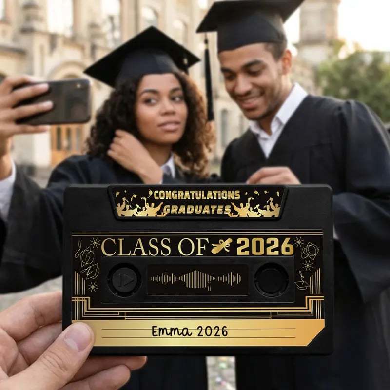 🔥Hot Sale 49% off🌟📼 Class of 2026 Custom Voice Guestbook Anniversary Gift