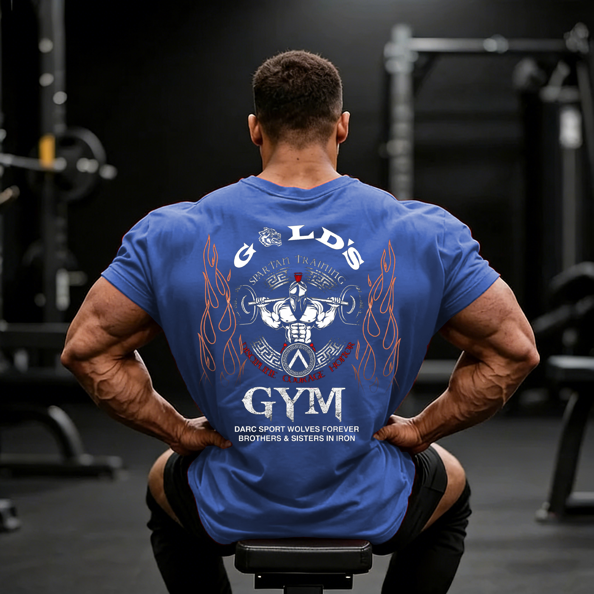 Men's Fashion Fitness Printed T-shirt