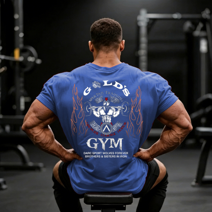 Men's Fashion Fitness Printed T-shirt