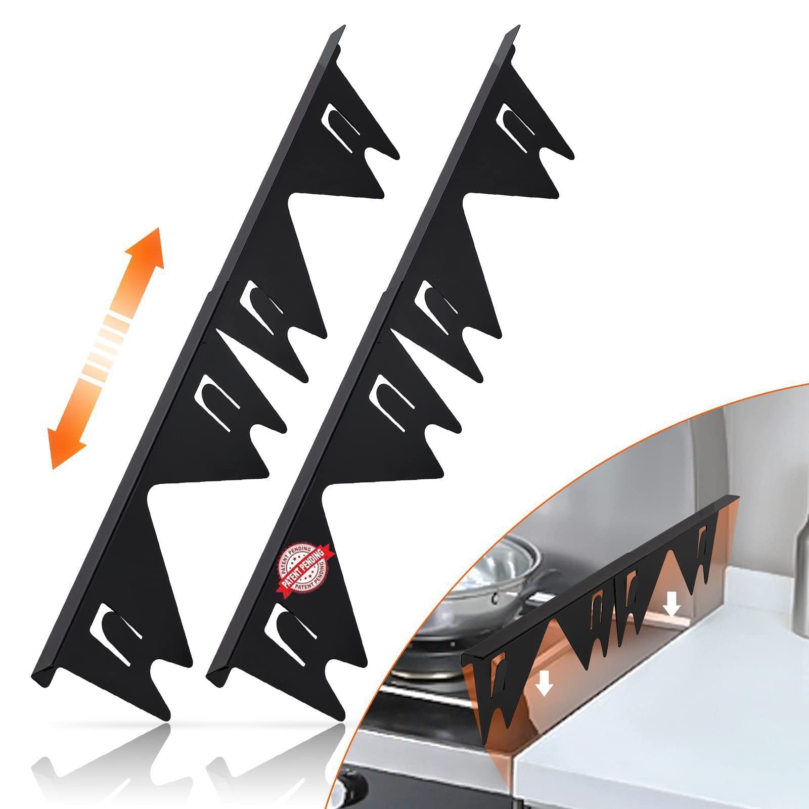 🔥 🎁Retractable Stainless Steel Stove Gap Covers