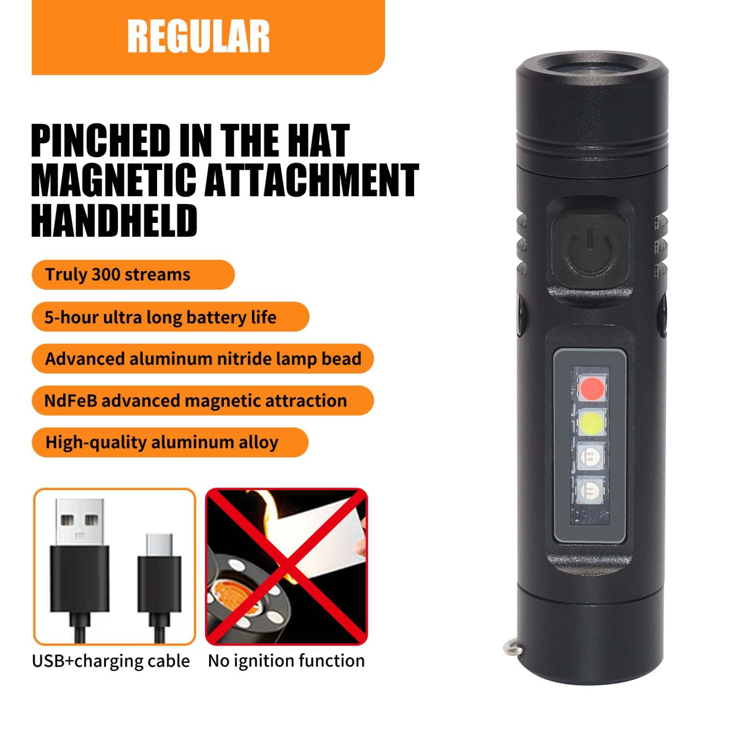 Mini Multifunctional Aluminum Alloy Flashlight