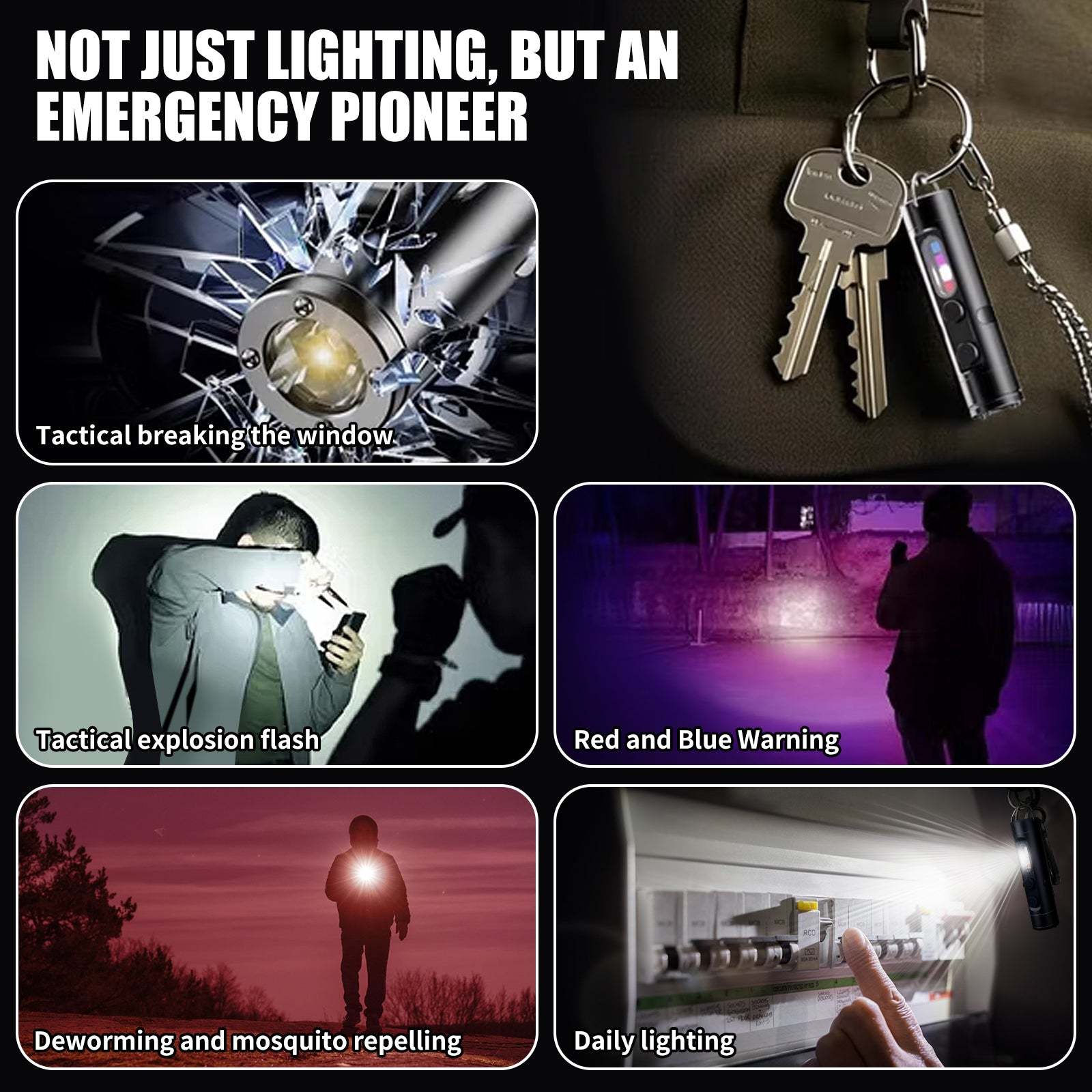 Mini Multifunctional Aluminum Alloy Flashlight