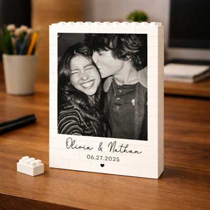 Custom Photo Building Brick Blocks For Couples | Personalized Anniversary Gift 684207