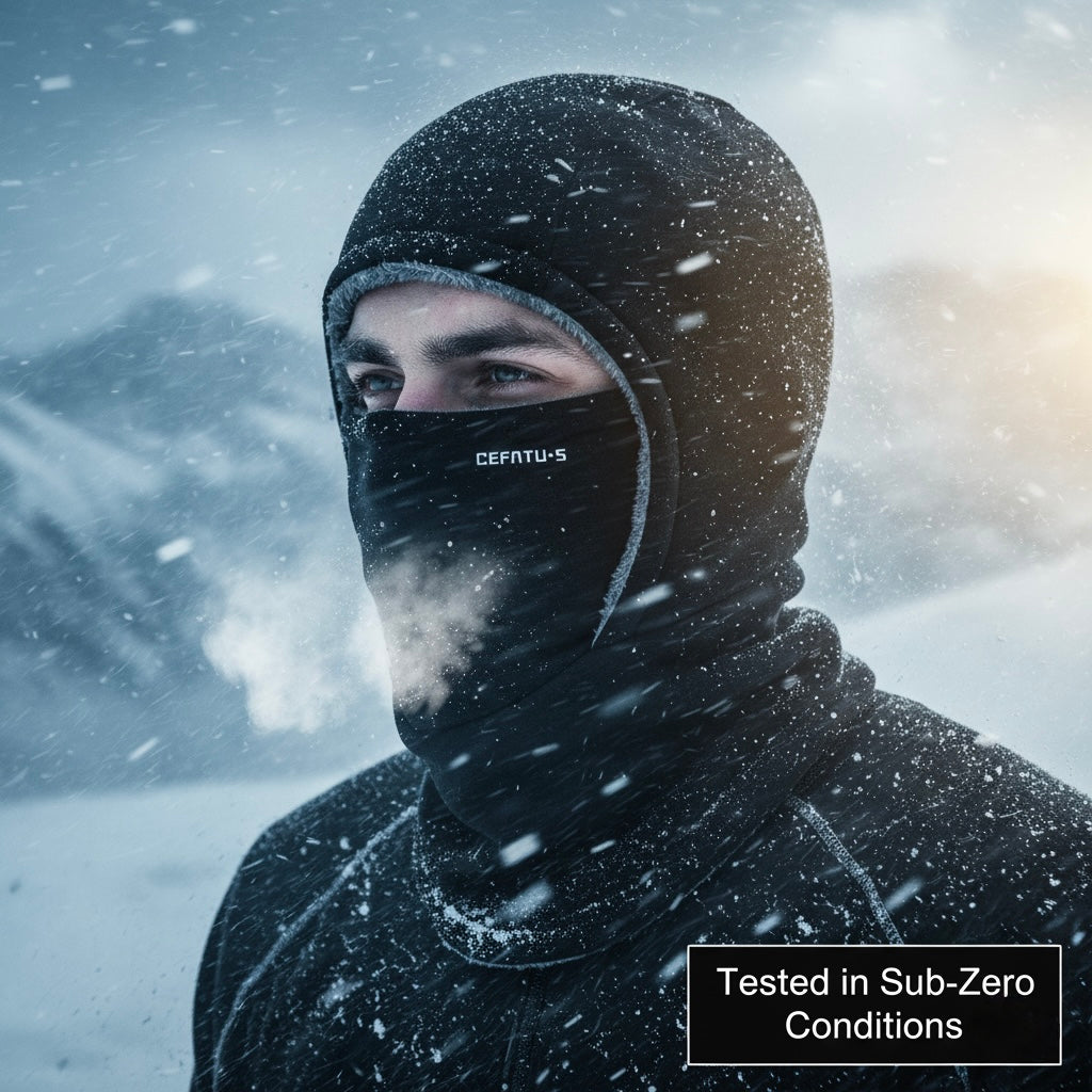 ThermaFleece Balaclava – Windproof 3-in-1 Winter Hat, Mask & Neck Warmer