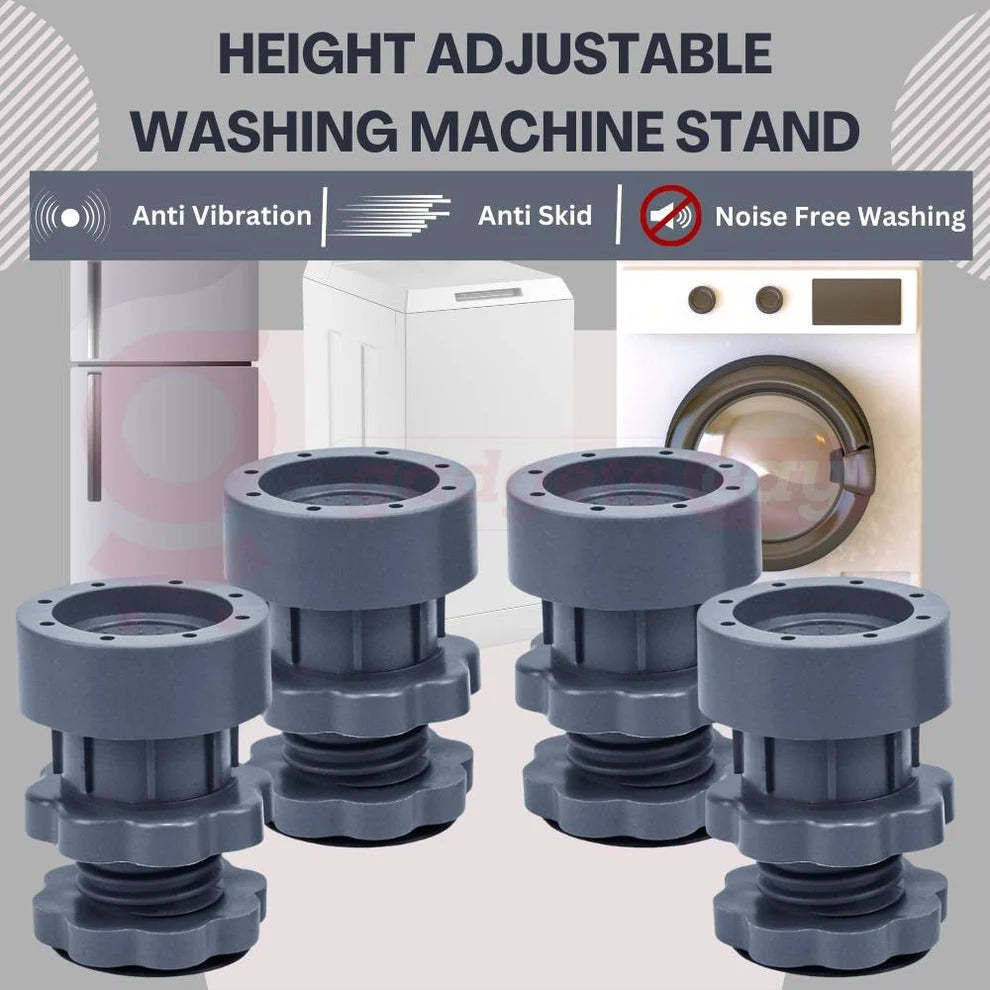 Height Adjustable Washing Machine Stand (Pack Of 4).