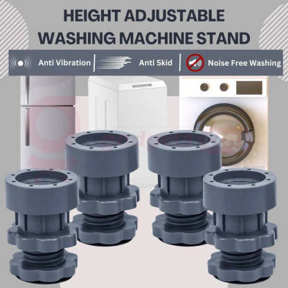 Height Adjustable Washing Machine Stand (Pack Of 4).