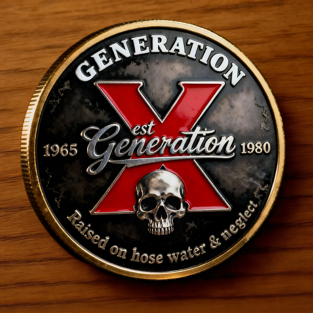 🎉New Year Flash Sale 60% OFF❤️GEN X Coin – The Ultimate Tribute to the Badass Generation 💀🔥