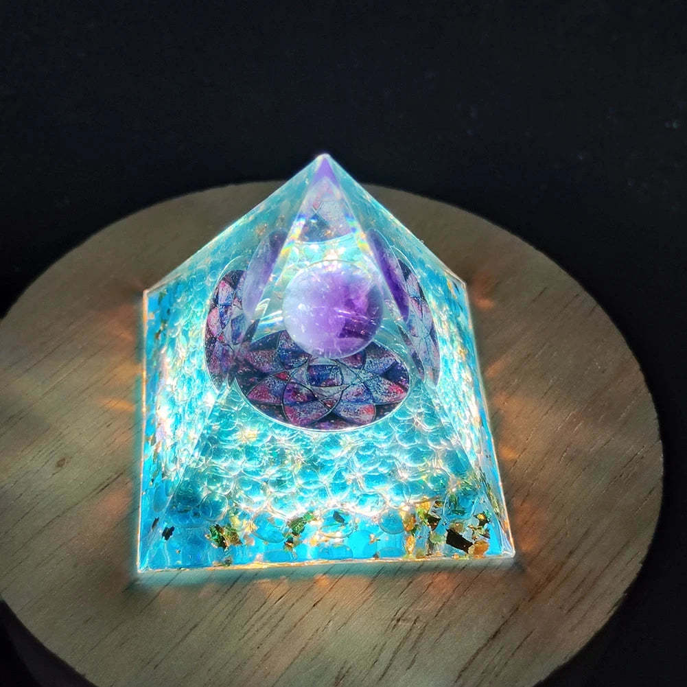 SageChoice  Natural Crystal Pyramids Orgone Chakra Meditation