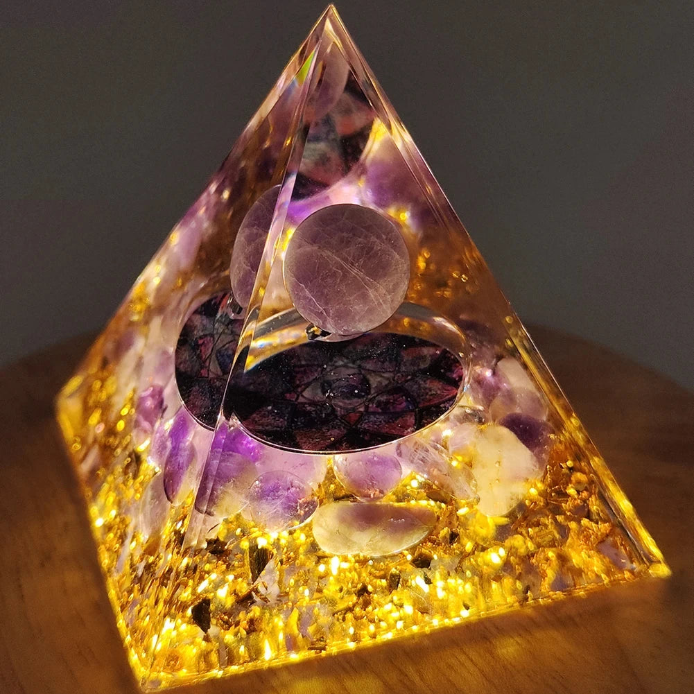 SageChoice  Natural Crystal Pyramids Orgone Chakra Meditation