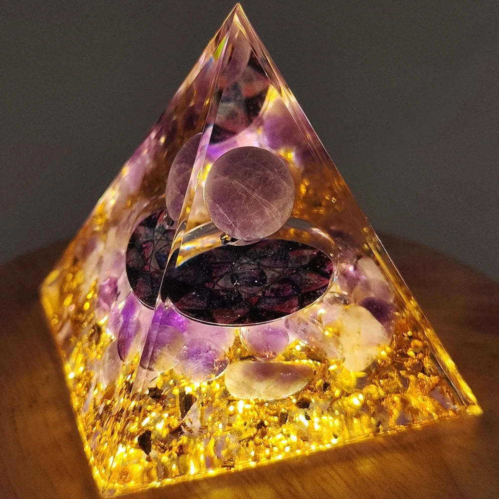 SageChoice  Natural Crystal Pyramids Orgone Chakra Meditation