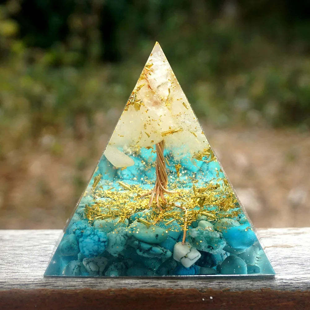 SageChoice  Natural Crystal Pyramids Orgone Chakra Meditation