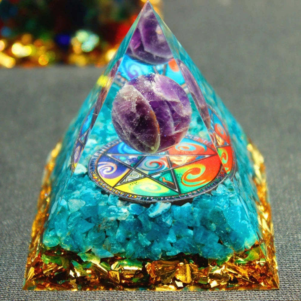 SageChoice  Natural Crystal Pyramids Orgone Chakra Meditation