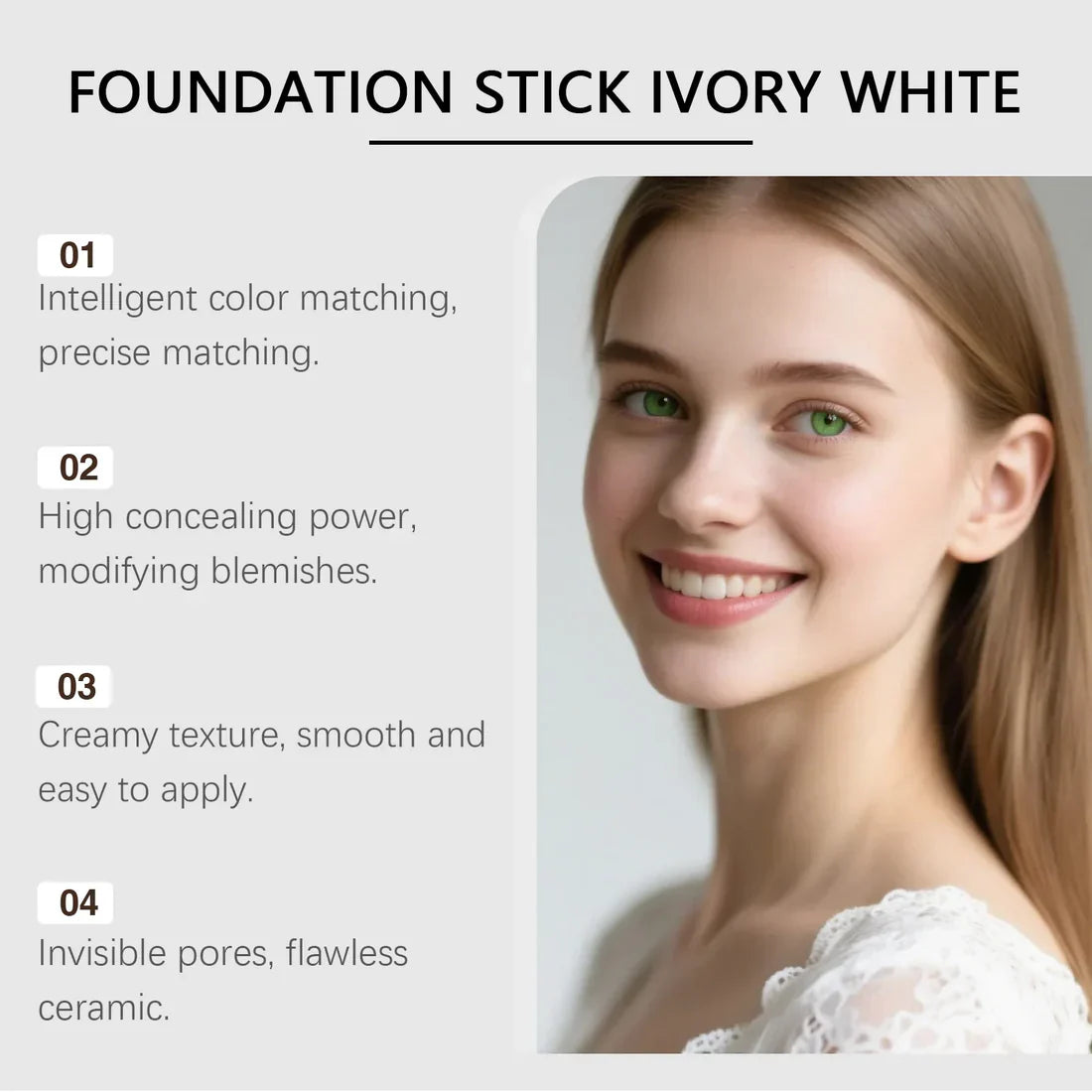 🔥Your gift💥NEW & Upgraded💥 The most popular cosmetics at present-Korean Color-Changing Foundation Stick2.0