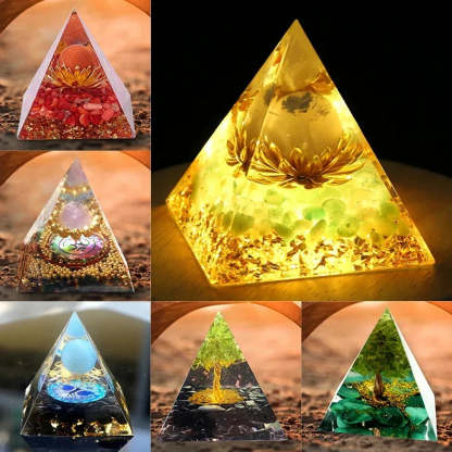 SageChoice  Natural Crystal Pyramids Orgone Chakra Meditation