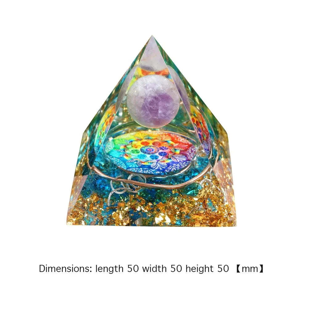 SageChoice  Natural Crystal Pyramids Orgone Chakra Meditation