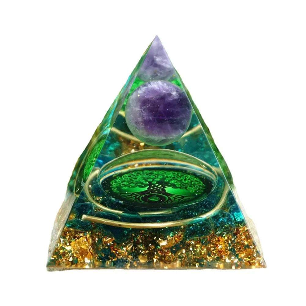 SageChoice  Natural Crystal Pyramids Orgone Chakra Meditation