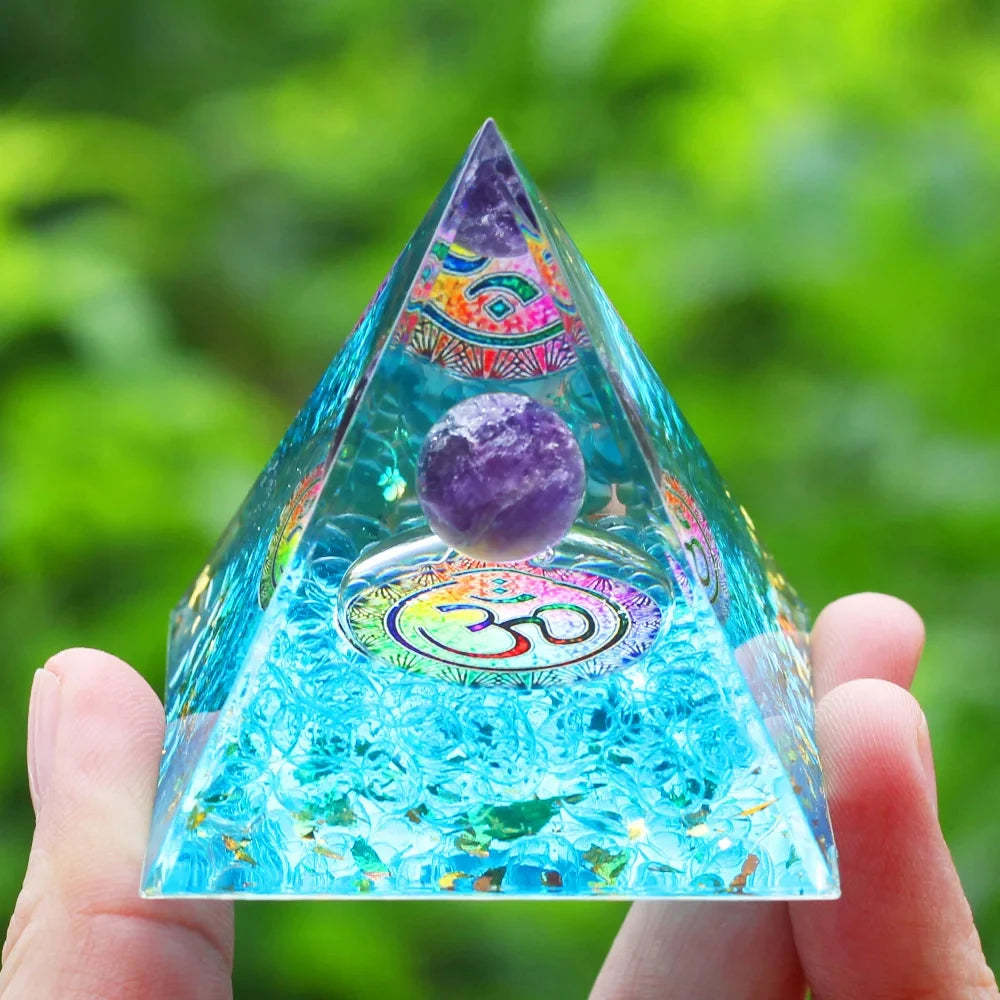 SageChoice  Natural Crystal Pyramids Orgone Chakra Meditation
