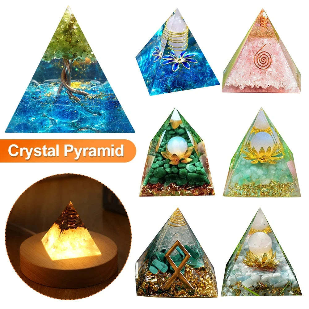 SageChoice  Natural Crystal Pyramids Orgone Chakra Meditation