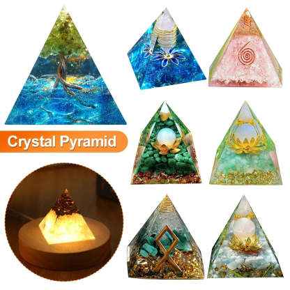 SageChoice  Natural Crystal Pyramids Orgone Chakra Meditation