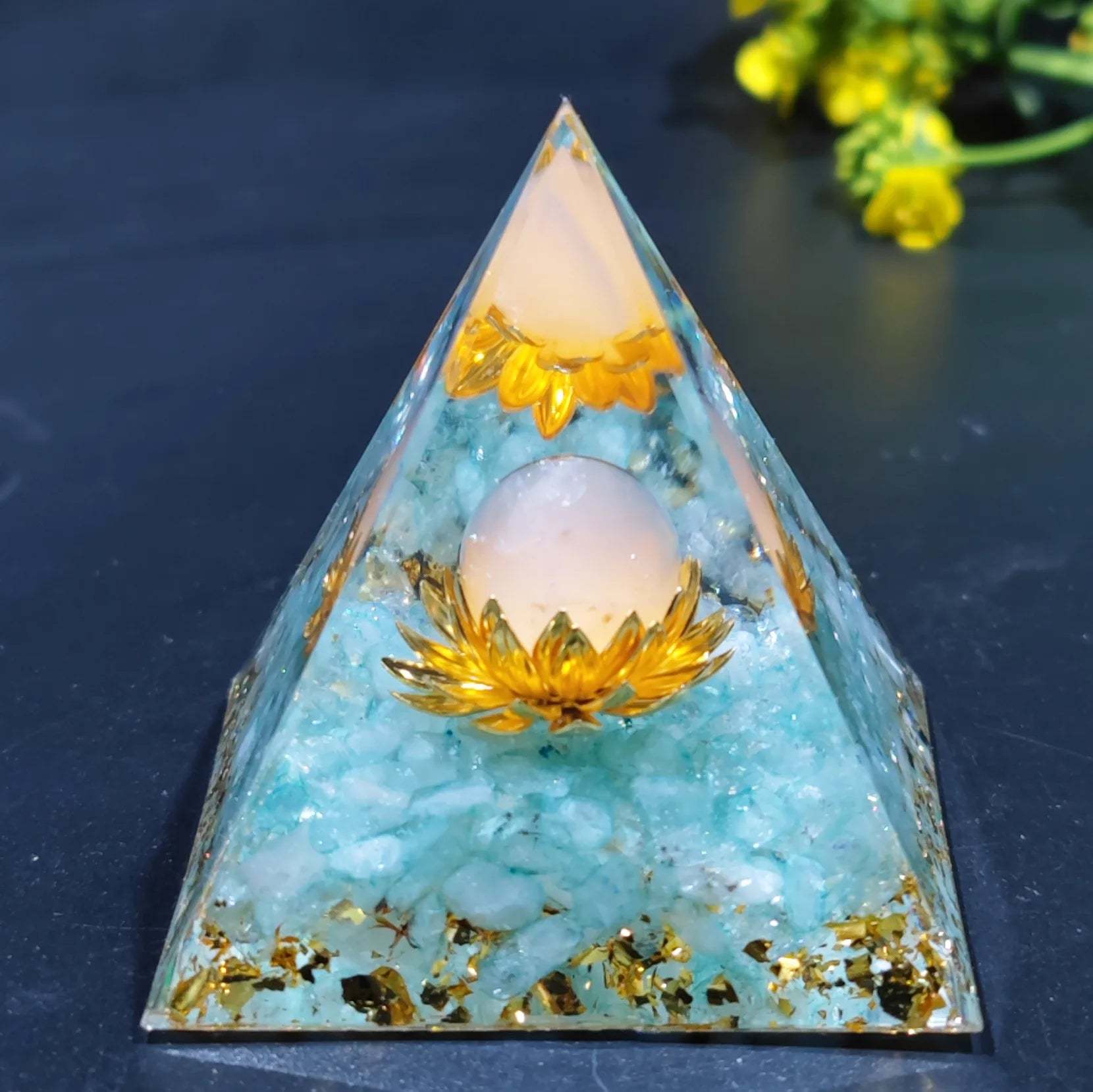 SageChoice  Natural Crystal Pyramids Orgone Chakra Meditation