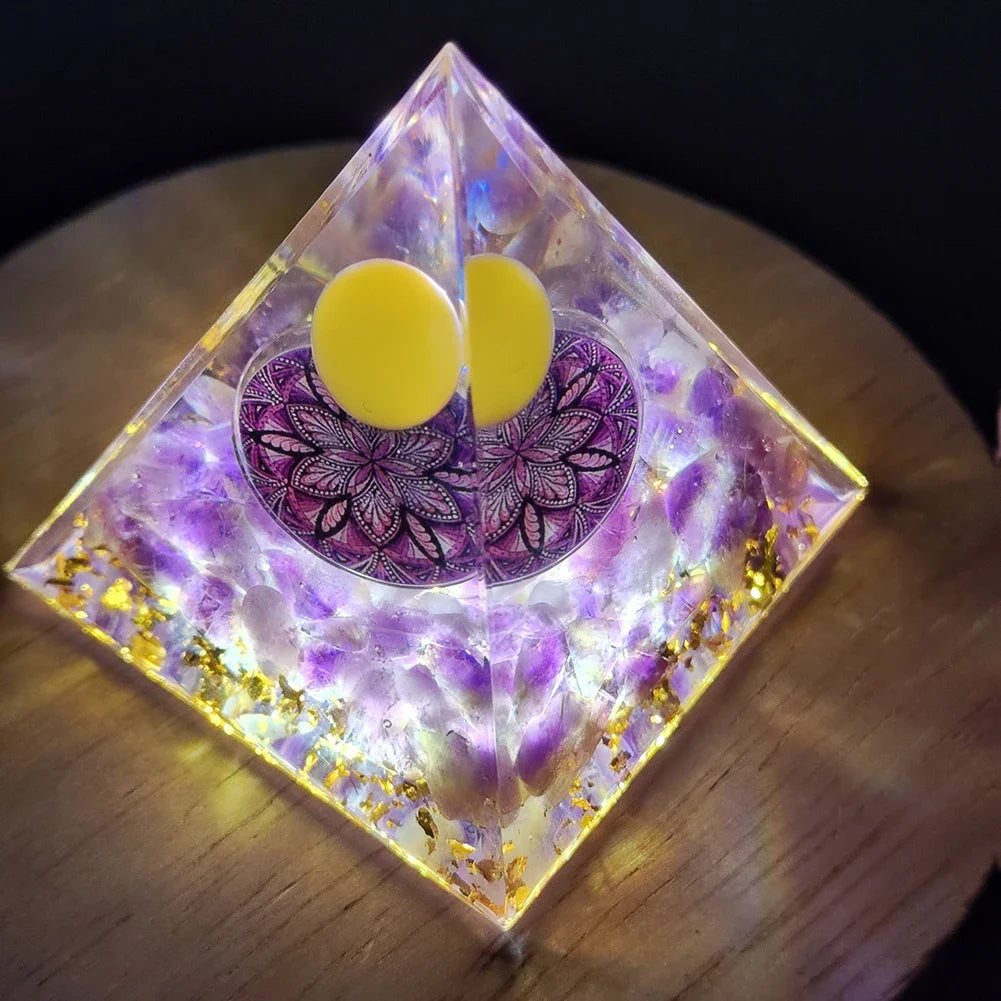 SageChoice  Natural Crystal Pyramids Orgone Chakra Meditation