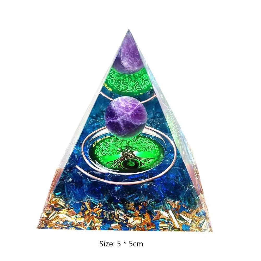 SageChoice  Natural Crystal Pyramids Orgone Chakra Meditation