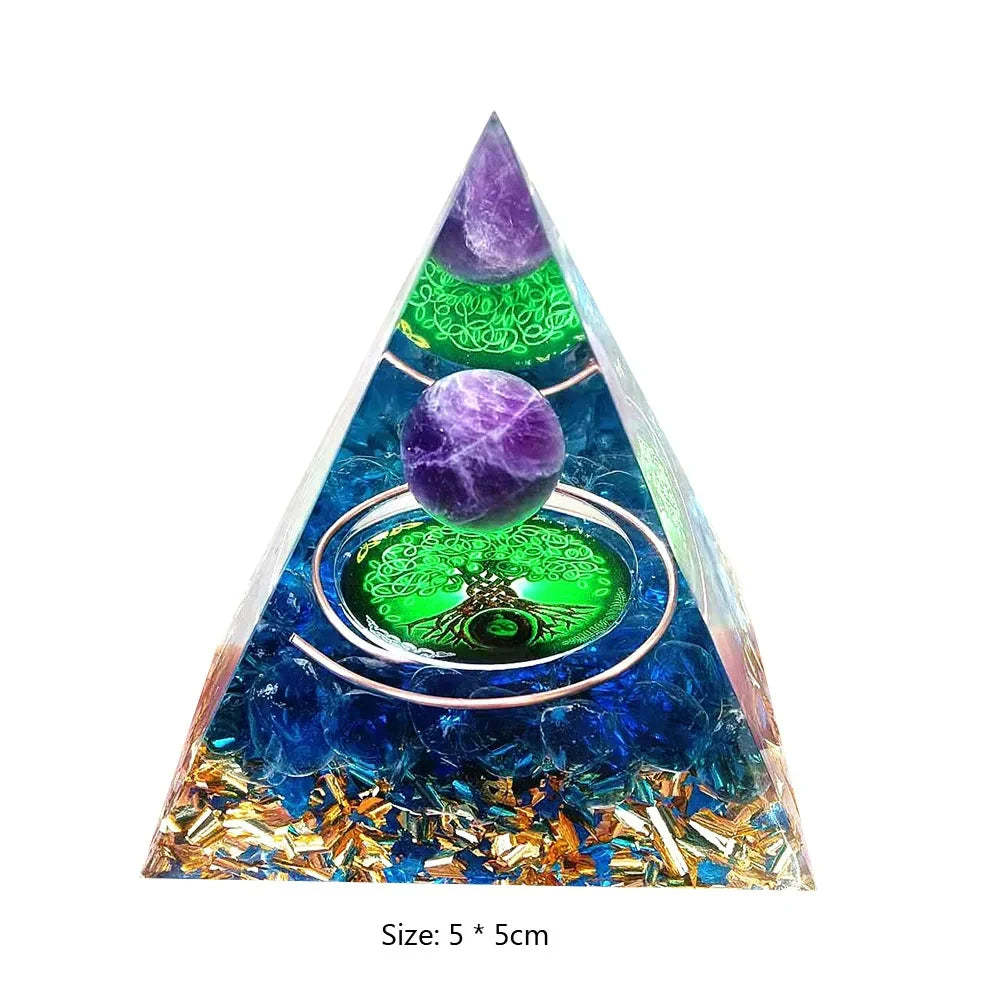 SageChoice  Natural Crystal Pyramids Orgone Chakra Meditation