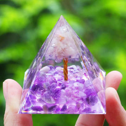 SageChoice  Natural Crystal Pyramids Orgone Chakra Meditation