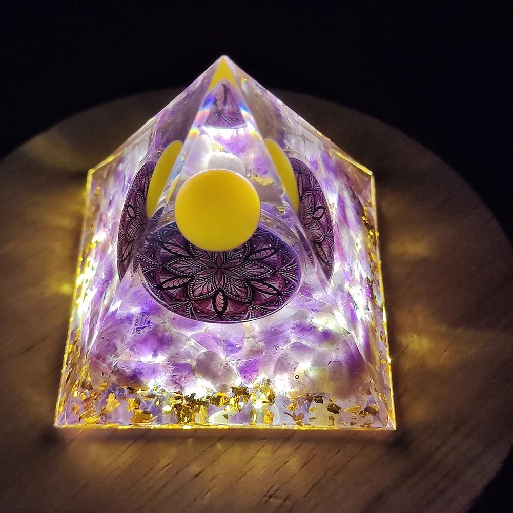 SageChoice  Natural Crystal Pyramids Orgone Chakra Meditation