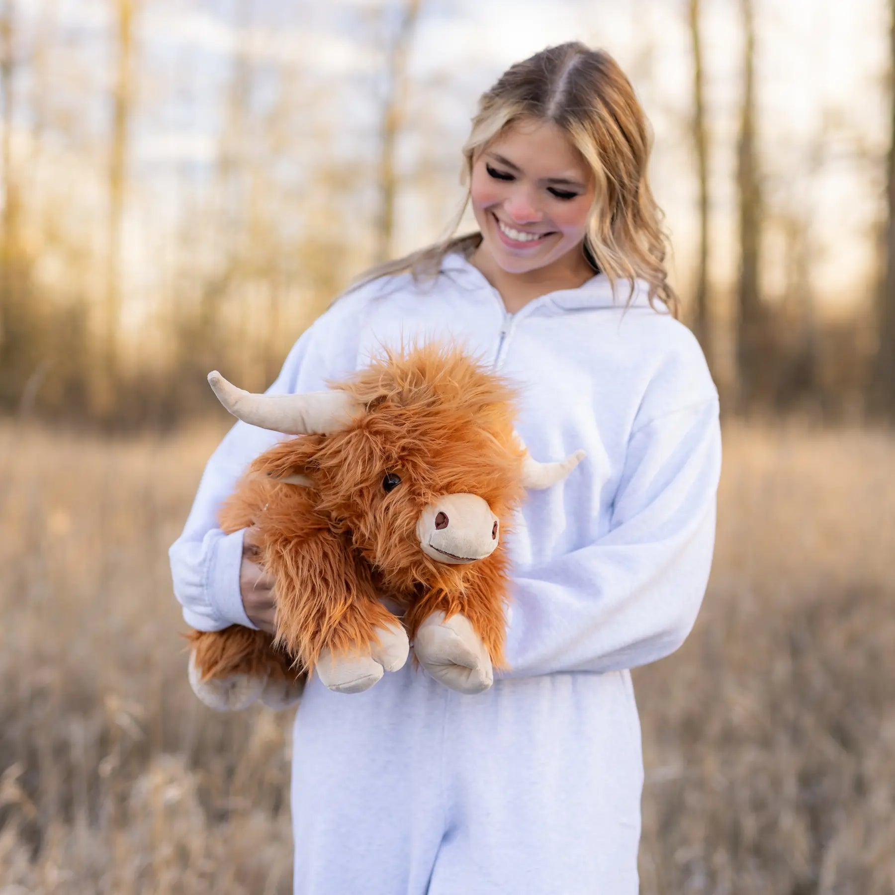 Laying Highland Cow SnugglePal