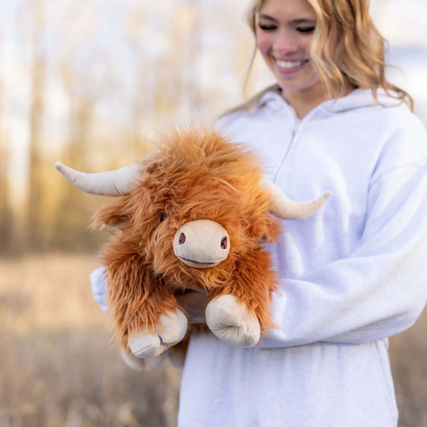 Laying Highland Cow SnugglePal