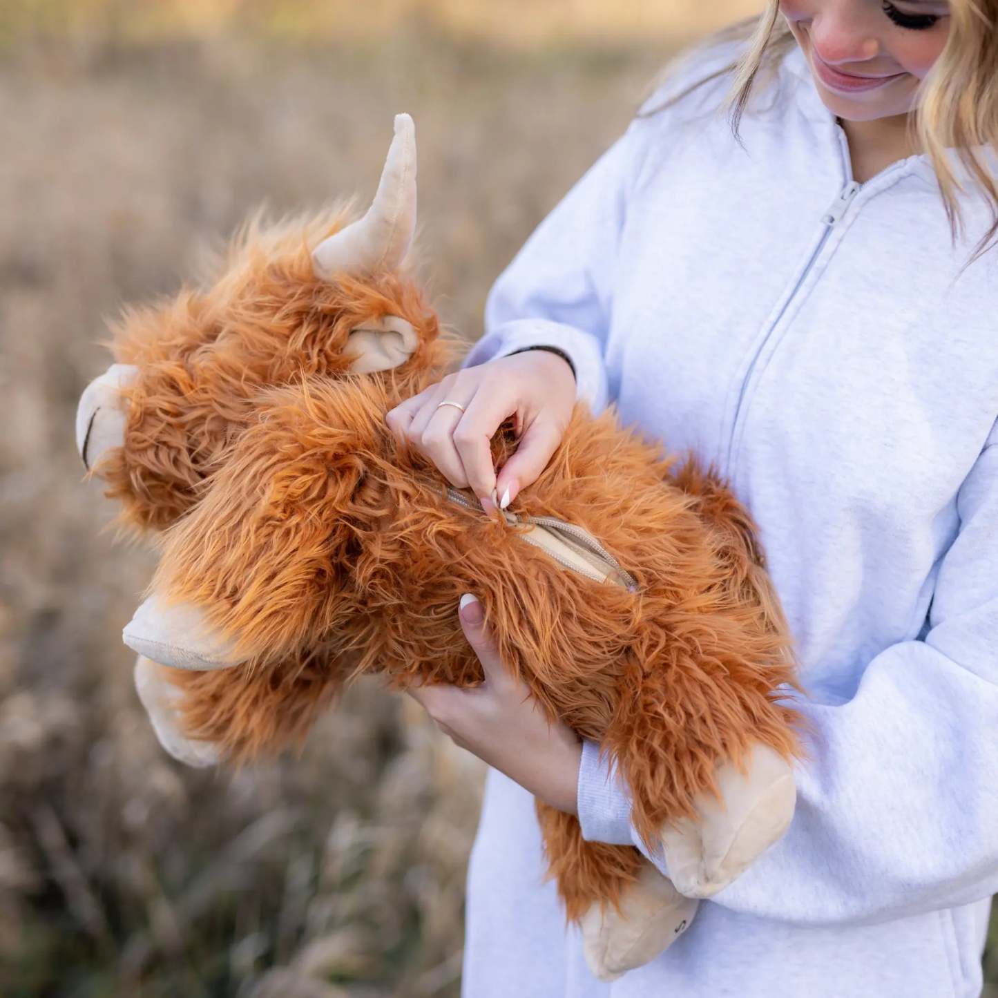 Laying Highland Cow SnugglePal