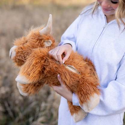Laying Highland Cow SnugglePal