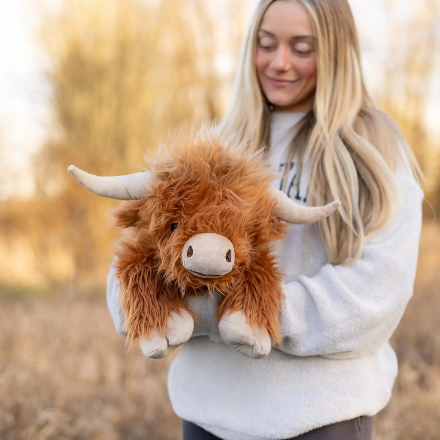 Laying Highland Cow SnugglePal