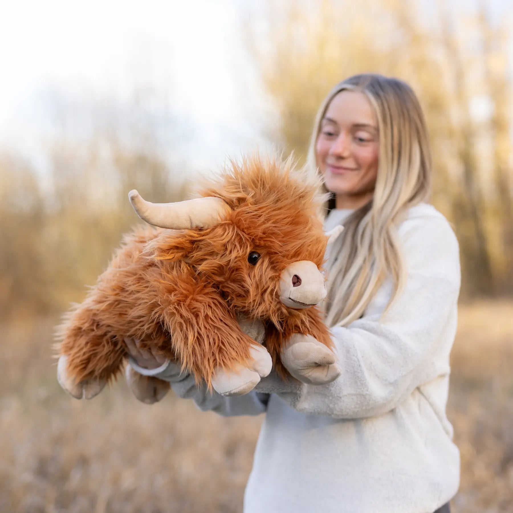 Laying Highland Cow SnugglePal