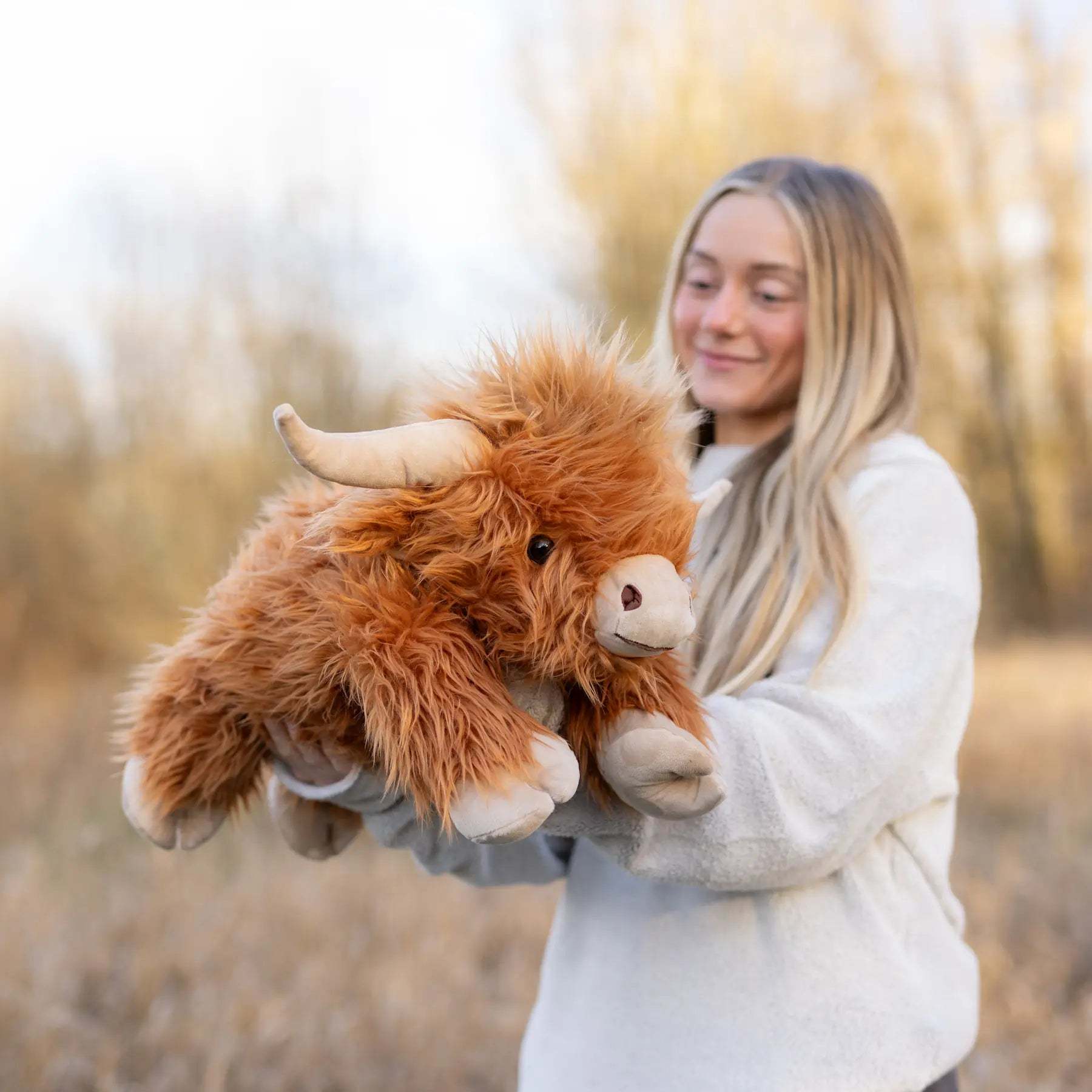Laying Highland Cow SnugglePal