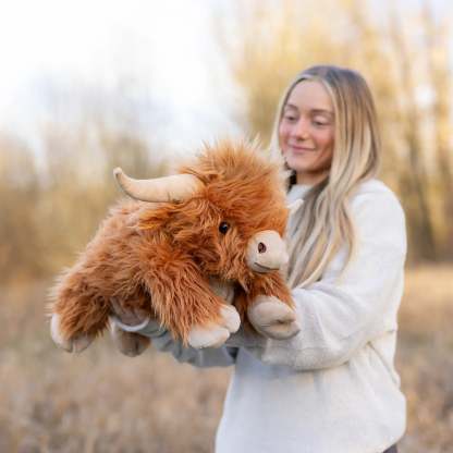 Laying Highland Cow SnugglePal